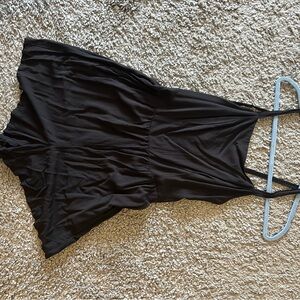 Black Sleeveless Romper